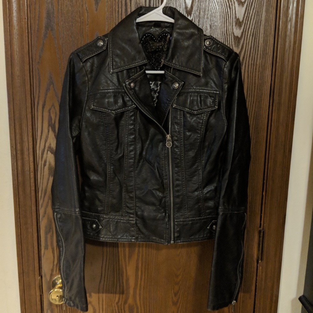 Guess Faux Leather Jacket